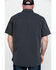 Image #2 - Hawx Men's Charcoal Solid Yarn Dye Two Pocket Short Sleeve Work Shirt - Big, Charcoal, hi-res