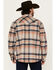 Image #4 - Cody James Men's Bandera Plaid Print Sherpa Lined Shirt Jacket, Tan, hi-res