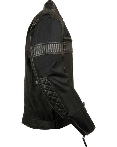 Image #2 - Milwaukee Leather Men's Textile Scooter Jacket, Black, hi-res