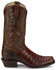 Image #2 - Tony Lama Men's Chasi Exotic Caiman Western Boots - Broad Square Toe, Cognac, hi-res