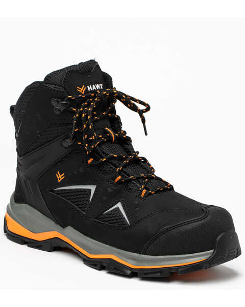 Image #1 - Hawx Men's Athletic Hiker Boots - Composite Toe, Black, hi-res