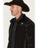 Image #2 - Cowboy Hardware Men's Longhorn Tech Woodsman Jacket, Black, hi-res