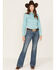 Image #1 - Wrangler retro Women's Vintage Medium Shelby Trouser Jeans, Blue, hi-res