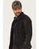 Image #3 - Mauritius Leather Men's Biker Jacket, Grey, hi-res