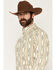Image #2 - Ariat Men's Stephon Southwestern Striped Long Sleeve Button-Down Western Shirt, Cream, hi-res