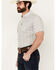 Image #2 - Ariat Men's Marc Geo Print Short Sleeve Button-Down Stretch Western Shirt , White, hi-res