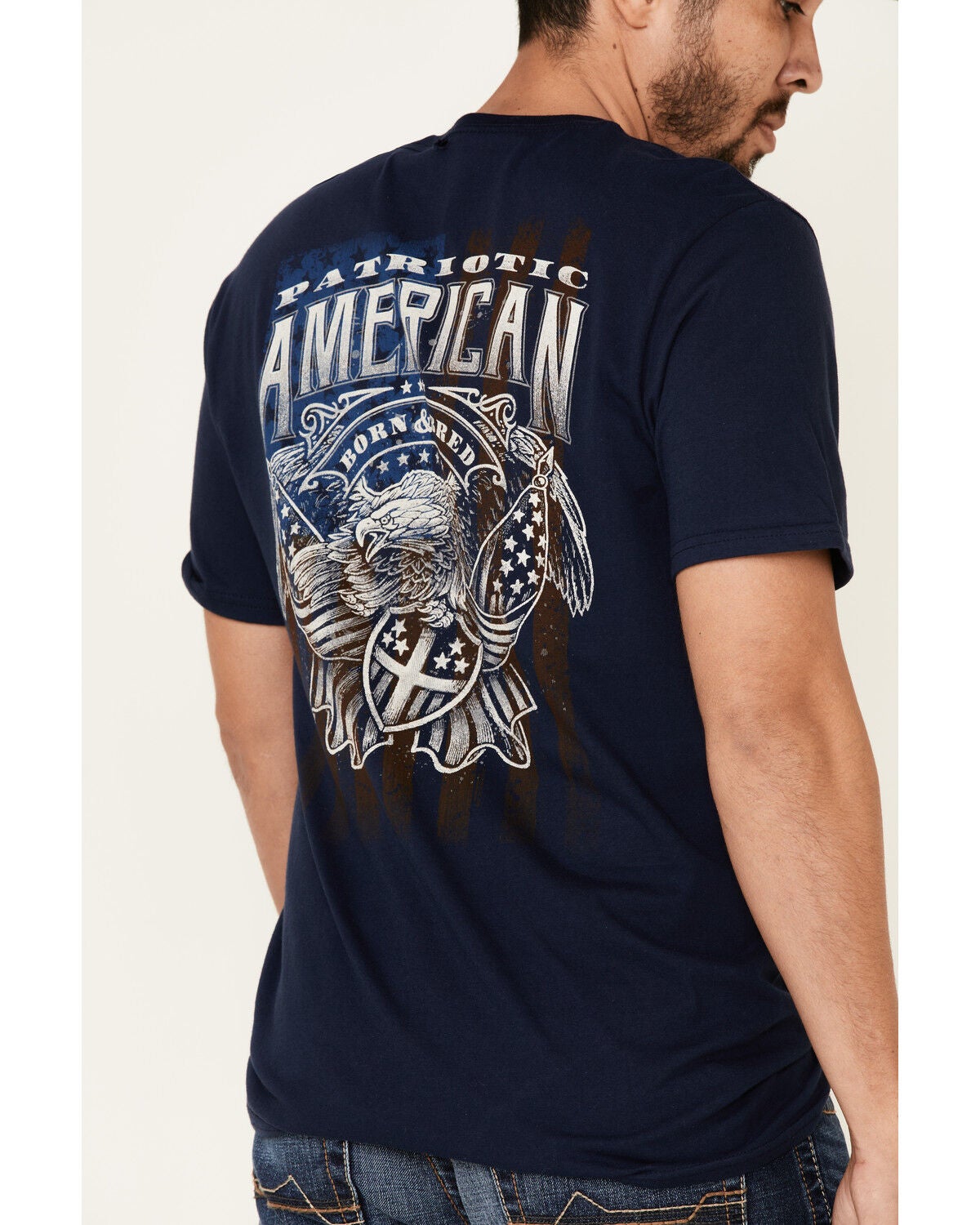 Buck Wear Men's Navy Patriotic American 