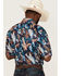 Rough Stock By Panhandle Men's Tropical Print Short Sleeve Button Down Western Shirt , Navy, hi-res