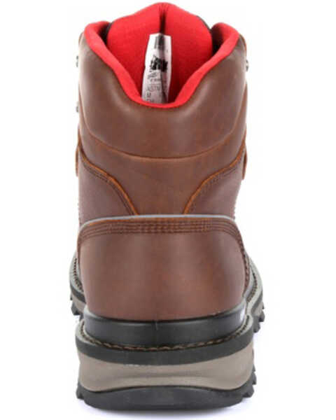 Image #4 - Rocky Men's Rams Horn Waterproof Work Boots - Soft Toe, Dark Brown, hi-res