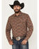 Image #1 - Gibson Trading Co Men's Rusted Still Floral Print Long Sleeve Snap Western Shirt, Rust Copper, hi-res