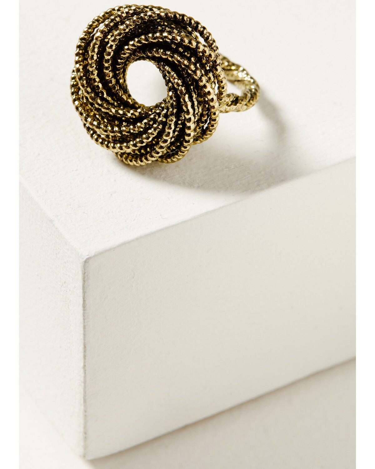 Shyanne Women's Soleil Gold Rope Statement Ring, Gold, hi-res