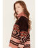 Image #2 - Wrangler Retro Women's Cowl Neck Long Sleeve Sweater , Multi, hi-res