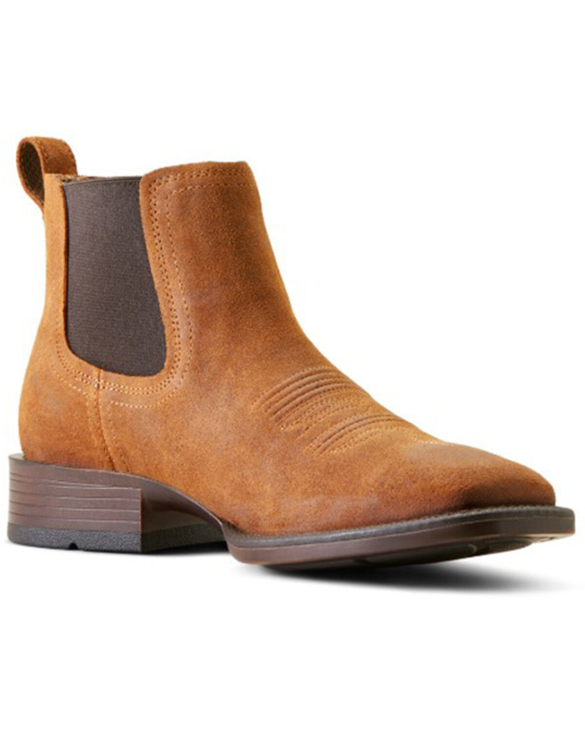 Image #1 - Ariat Men's Booker Ultra Western Boots - Broad Square Toe, Brown, hi-res