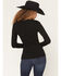 Image #4 - Show Me Your Mumu Women's Fluff Trim Long Sleeve Top, Black, hi-res