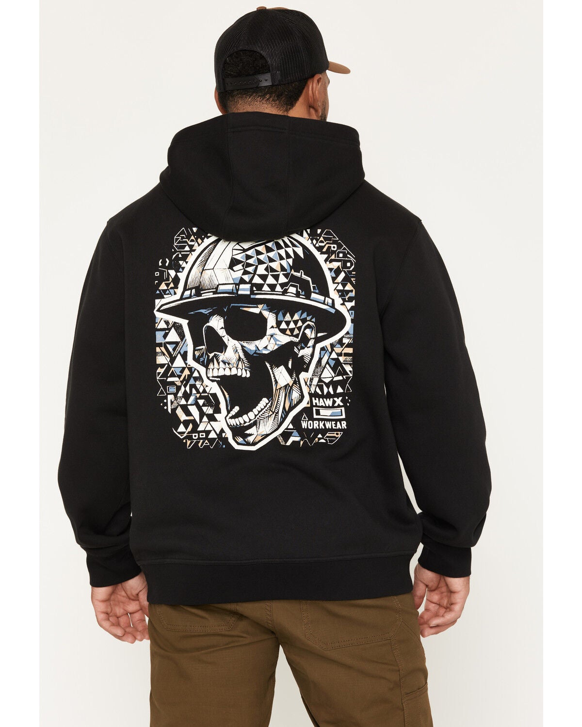 Hawx Men's Scream Fleece Hooded Sweatshirt, Black, hi-res