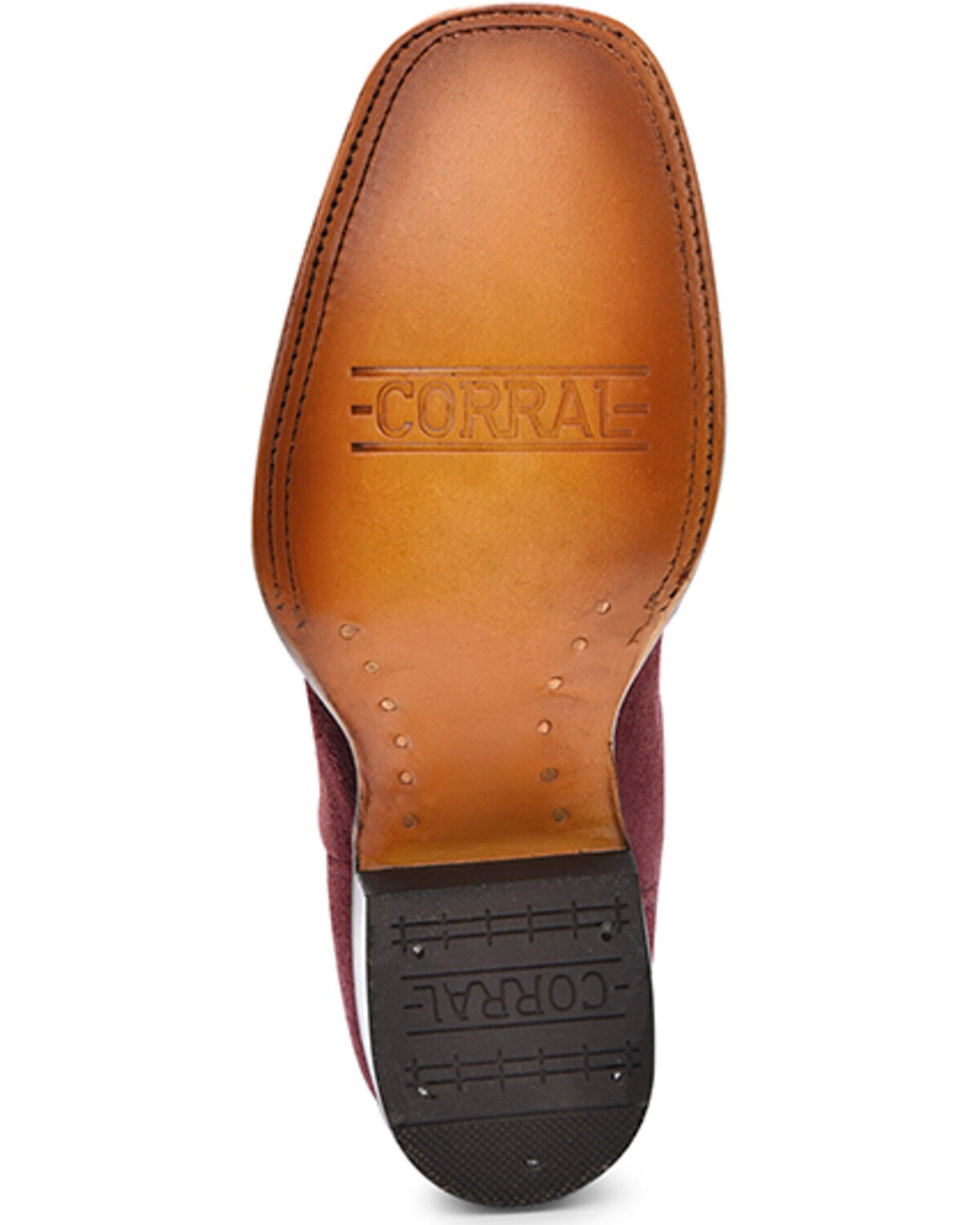 Image #5 - Corral Girls' Embroidered Western Boots - Square Toe, Wine, hi-res
