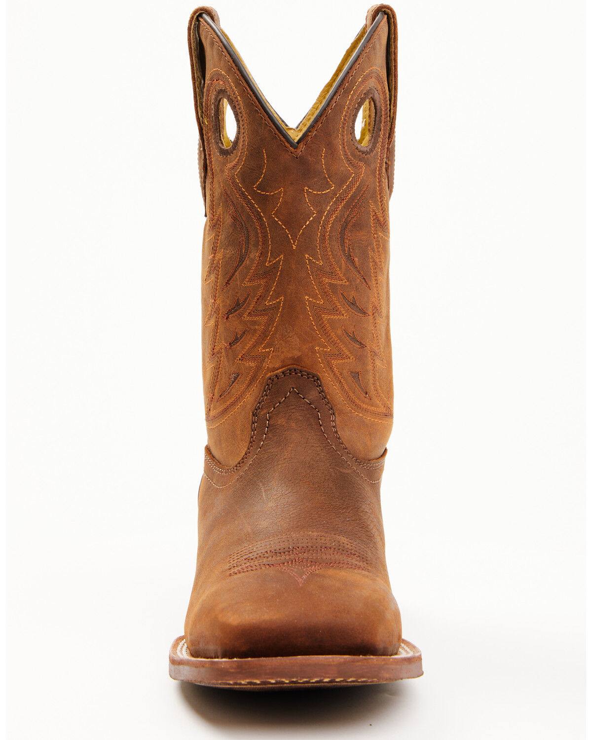 Image #4 - RANK 45® Men's Warrior Xero Gravity Western Performance Boots - Broad Square Toe, Caramel, hi-res