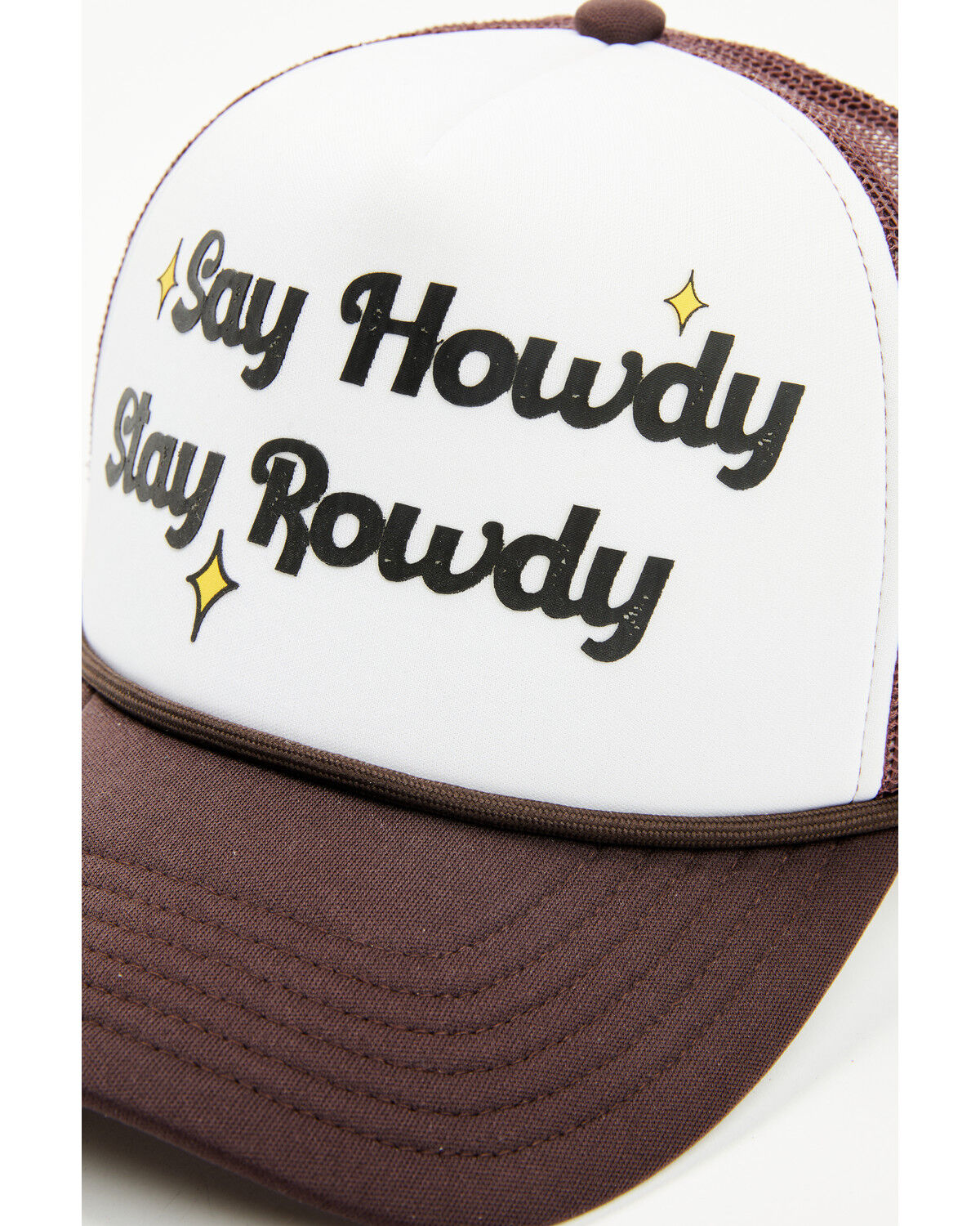 Image #2 - Shyanne Women's Say Howdy Stay Rowdy Ball Cap, Dark Brown, hi-res