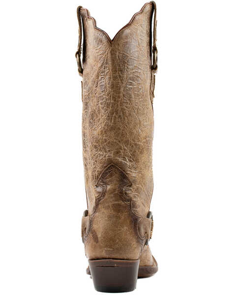 Image #5 - Dan Post Women's Greta Crackle Western  Boots - Snip Toe , Tan, hi-res