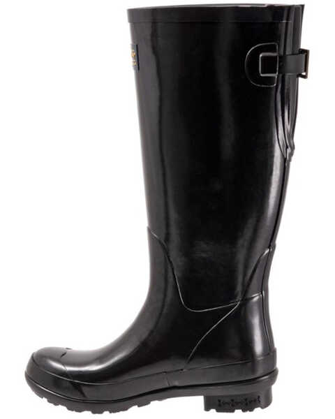 Image #3 - Pendleton Women's Gloss Tall Rain Boots - Round Toe, Black, hi-res