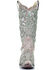 Corral Women's Glitter Inlay & Crystals Boots - Snip Toe, White, hi-res