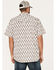 Image #4 - Moonshine Spirit Men's Bar Stool Floral Geo Print Snap Western Shirt, Brown, hi-res