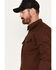 Cody James Men's FR Solid Long Sleeve Snap Western Shirt , Cognac, hi-res