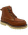 Image #1 - AdTec Men's 6" Apex Slip-Resistant Moc Work Boots - Soft Toe, Brown, hi-res