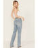 Image #3 - Rock & Roll Denim Women's Desperado Light Wash High Rise Bootcut Jeans, Light Wash, hi-res