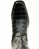 Image #6 - El Dorado Men's Exotic American Alligator Western Boots - Square Toe, Black, hi-res