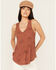 Image #1 - White Crow Women's Conversational Thermal Tank, Rust Copper, hi-res