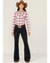 Image #2 - Kimes Ranch Women's Matadora Plaid Print Long Sleeve Western Snap Shirt, Periwinkle, hi-res