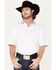 Cinch Men's ARENAFLEX Floral Print Polo Shirt , White, hi-res