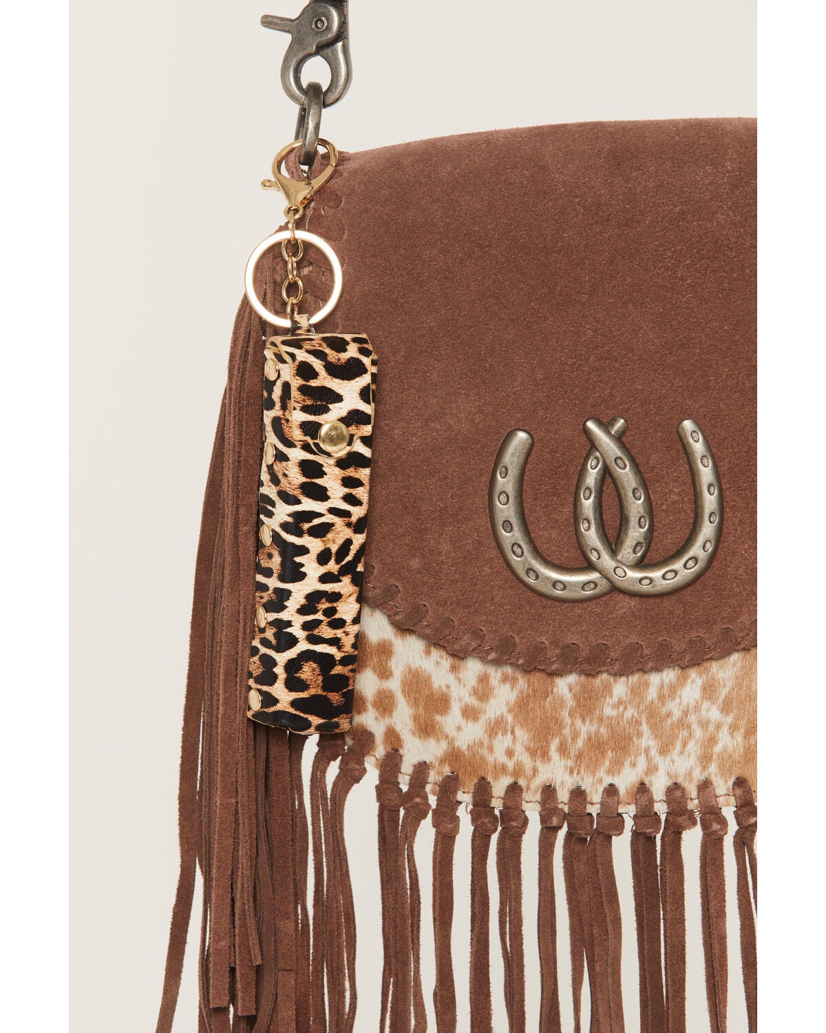 Shyanne Leopard Print Lipstick Case Bag Charm, Leopard, hi-res