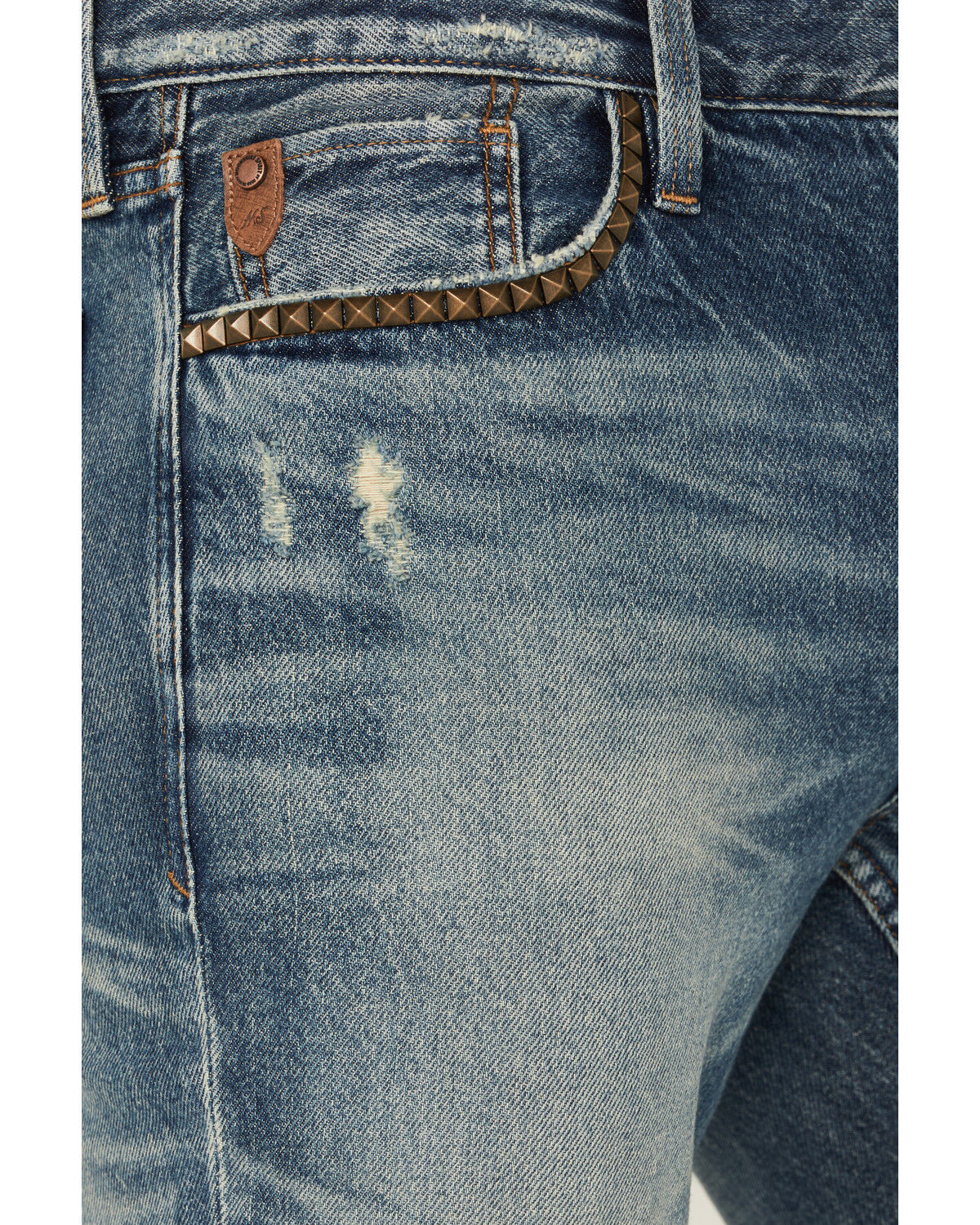 Image #2 - Moonshine Spirit Men's Decker Slim Straight Rigid Denim Jeans, Medium Wash, hi-res