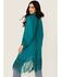 Image #4 - Shyanne Women's Crochet Fringe Kimono, Medium Blue, hi-res