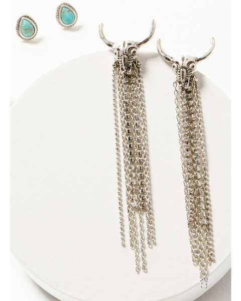 Image #2 - Idyllwind Women's Hartley Antique Silver Earring Set - 2 Piece , Silver, hi-res