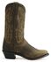 Old West Apache Leather Cowgirl Boots - Medium Toe, Apache Tan, hi-res