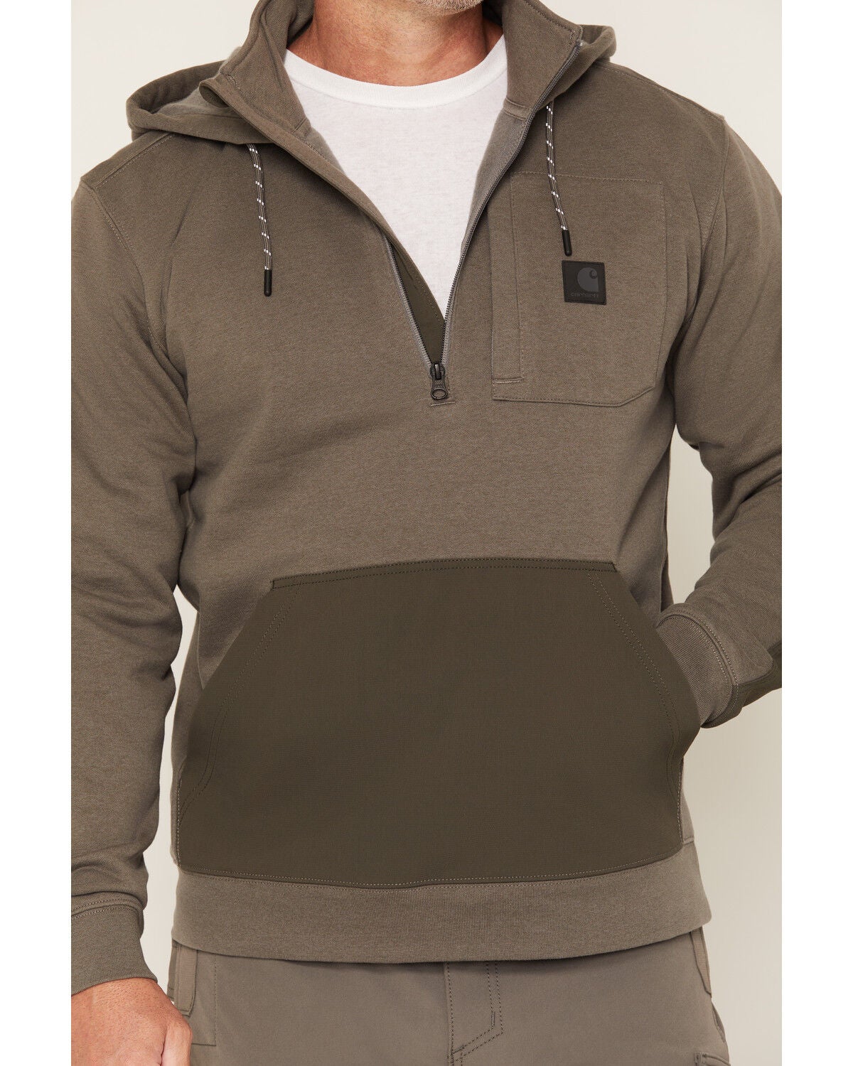 Image #3 - Carhartt Men's Steel Bridgeport Heavy Duty Pullover Sweatshirt, Grey, hi-res
