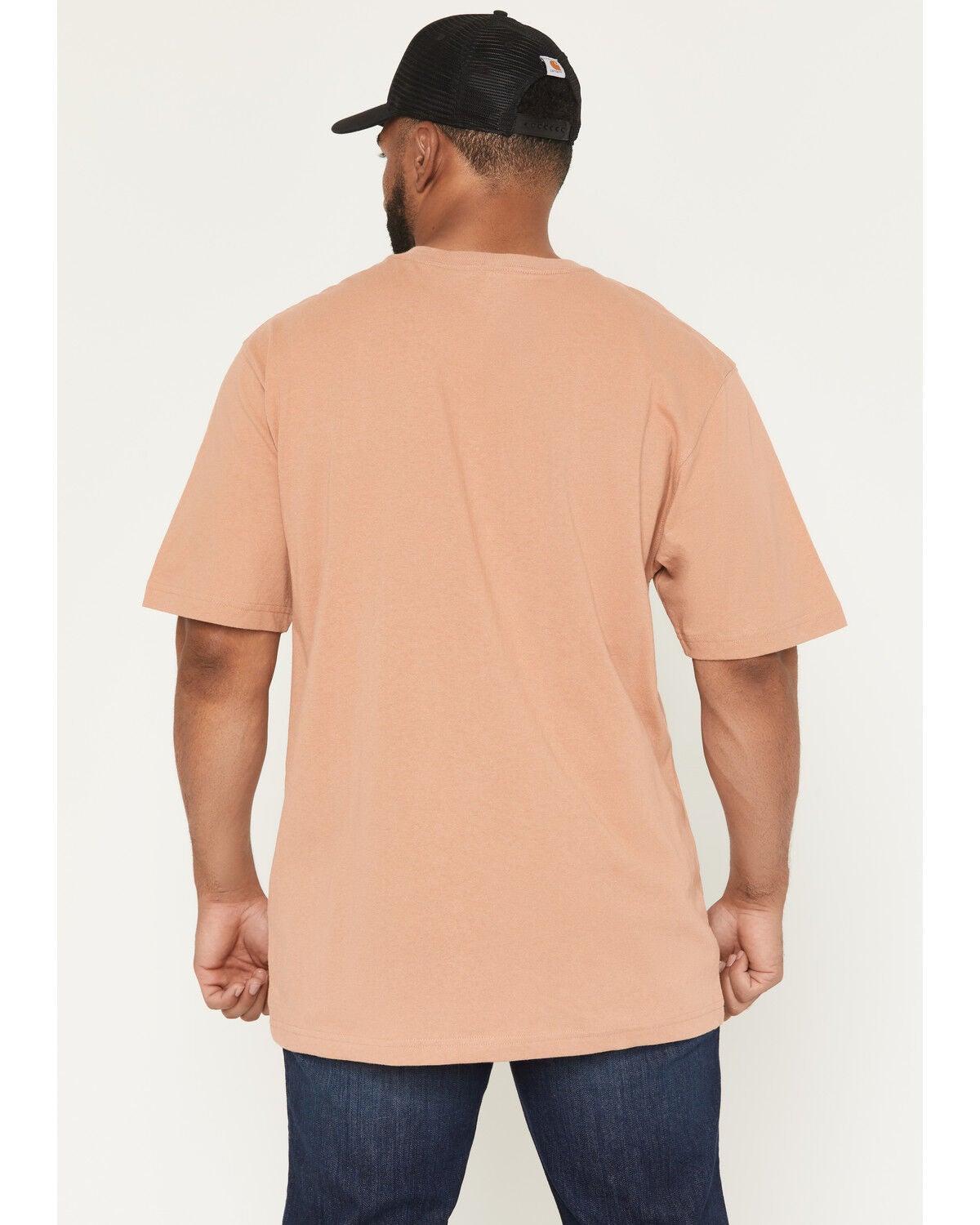 Image #4 - Carhartt Men's Loose Fit Heavyweight Short Sleeve Pocket T-Shirt, Rose, hi-res