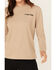 Image #3 - Wrangler RIGGS Women's Boot Barn Exclusive Moto Girl Long Sleeve Graphic Work Tee - Plus, Taupe, hi-res