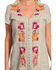 Johnny Was Women's Karlotta Button Down Tunic , Sand, hi-res