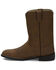 Image #6 - Justin Men's Basics Roper Western Boots - Round Toe, Bay Apache, hi-res