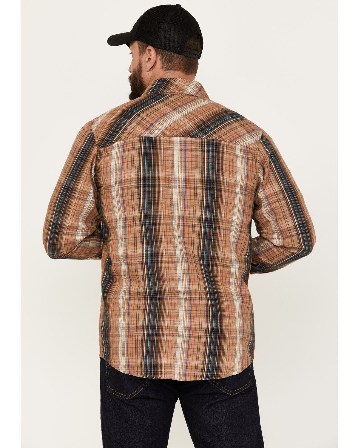 Image #4 - Resistol Men's Vail Large Plaid Button Down Western Shirt, Multi, hi-res