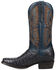 Image #3 - El Dorado Men's Nile Exotic Crocodile Western Boots - Square Toe, Blue, hi-res