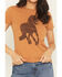 Image #3 - Shyanne Women's Stallion Short Sleeve Graphic Tee, Pecan, hi-res