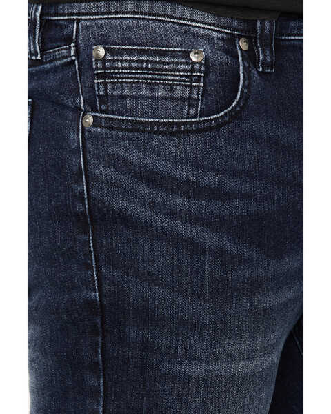 Brothers & Sons Men's Highline Trail Medium Dark Wash Stretch Slim Straight Jeans , Dark Medium Wash, hi-res