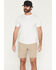 Image #1 - Rock & Roll Denim Men's 8" Solid Stretch Chino Shorts, Khaki, hi-res