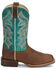 Image #2 - Justin Women's Miss Elle Western Boots - Broad Square Toe, Brown, hi-res