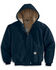 Carhartt Men's FR Duck Active Hooded Jacket - Big & Tall, Navy, hi-res